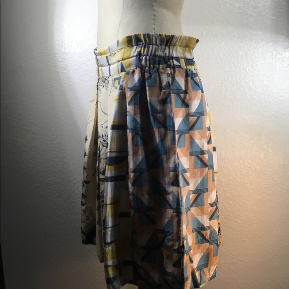 Johnny Was Art Deco Panelled Skirt Lined NWT - Picture 2 of 7